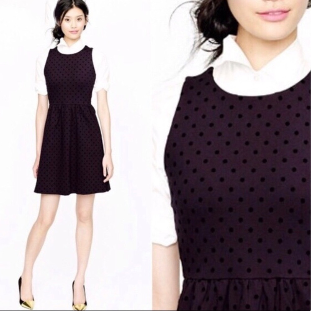 J.Crew Polka Dot Ponte Sleeveless Dress 26596